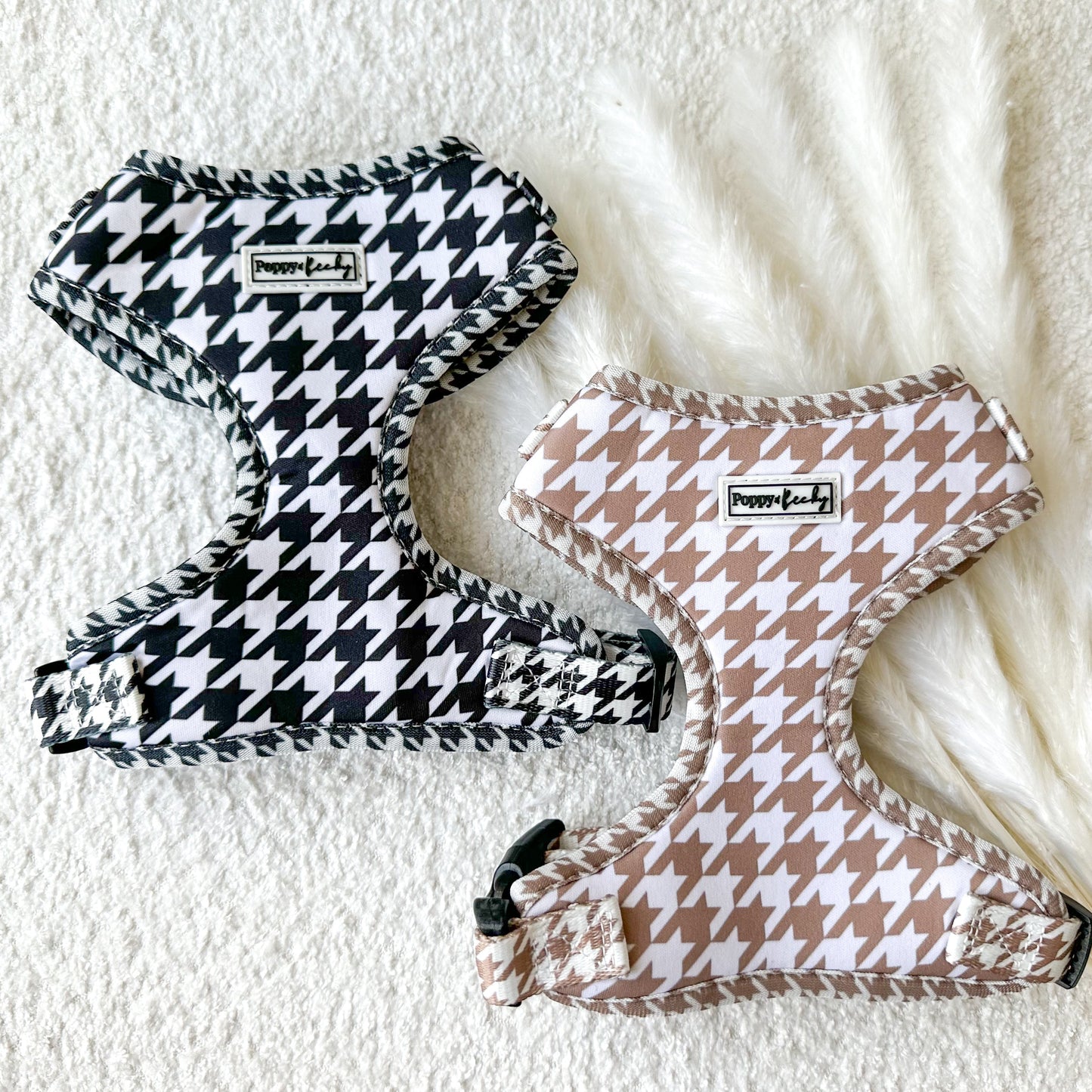 Tan Houndstooth - Bow